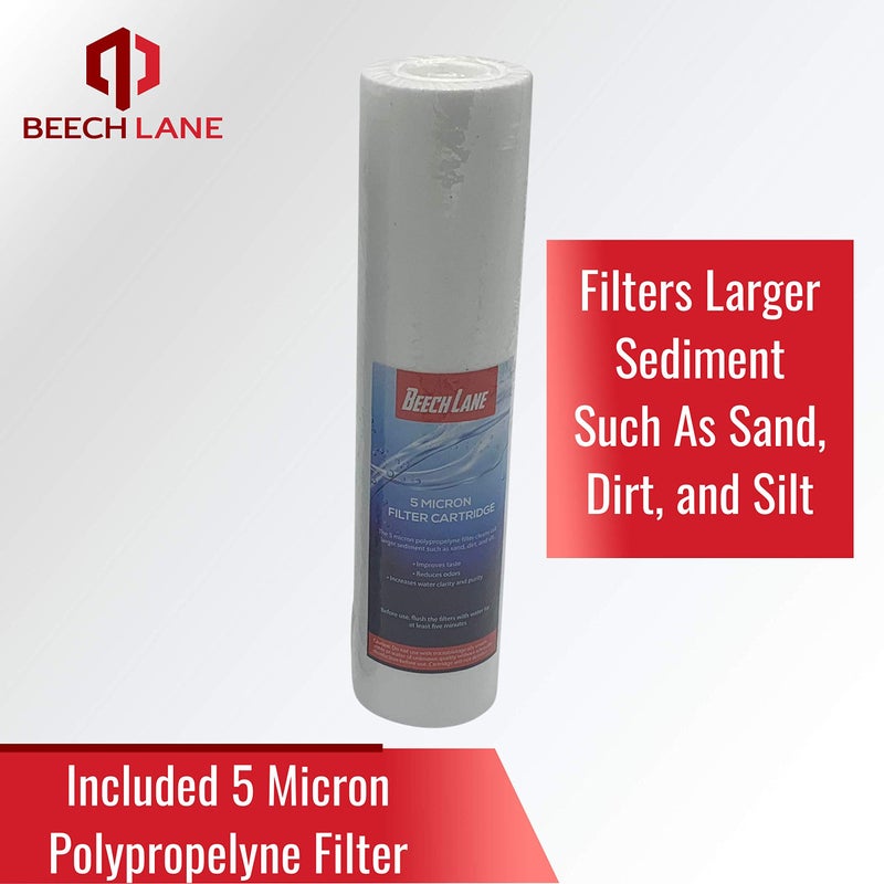 Beech Lane External RV Dual Water Filter System, Leak-Free Brass Fittings, Mounting Bracket and Two Filters Included, Sturdy Construction is Built to Last - Image 4